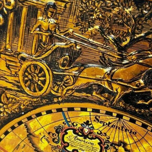 Vintage Spartus World Map Clock – Retro Wall Clock - Picture 8 of 8